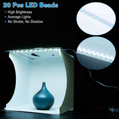 Mini Photo Studio Box Photography with 6 Color Backdrops DailySale