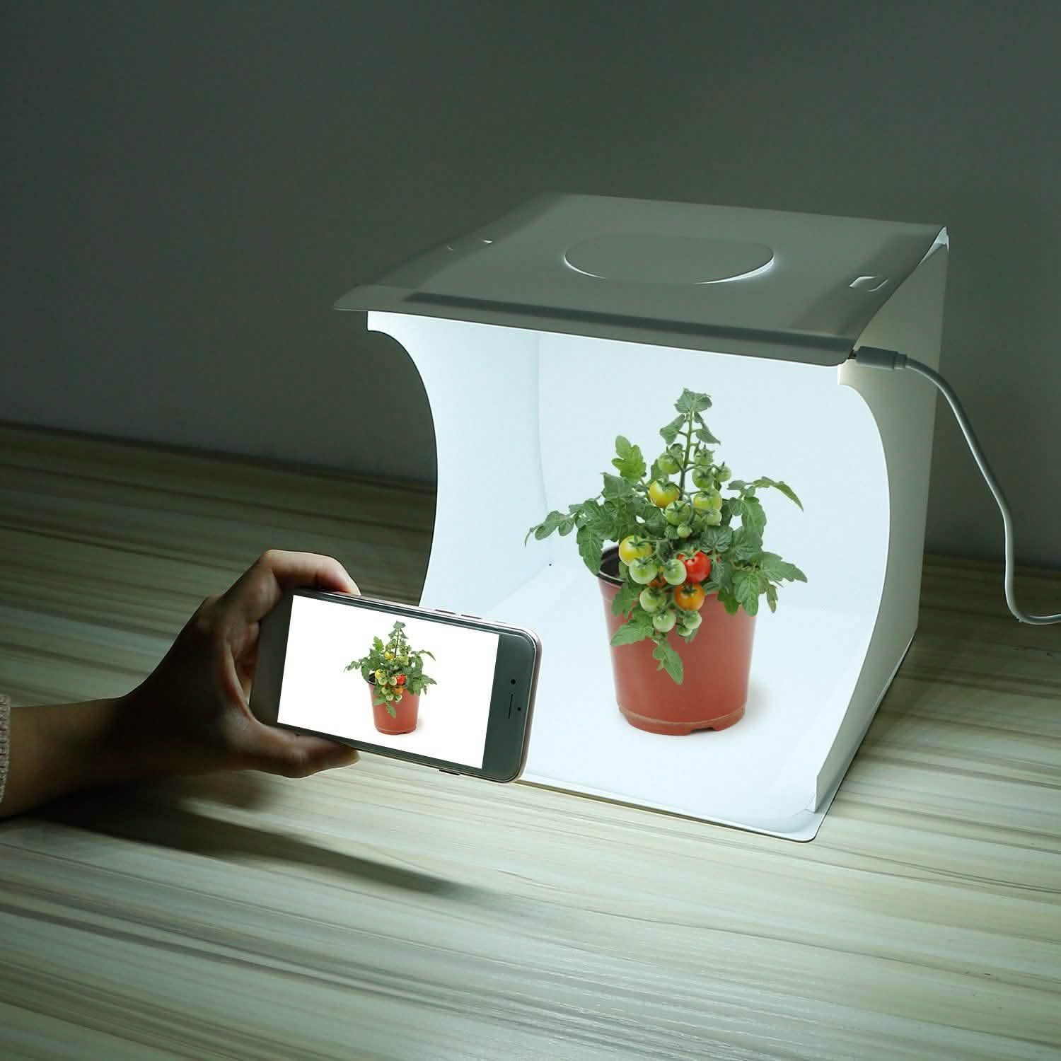 Mini Photo Studio Box Photography with 6 Color Backdrops DailySale