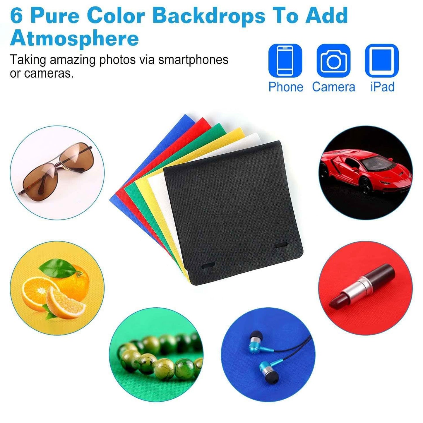 Mini Photo Studio Box Photography with 6 Color Backdrops DailySale