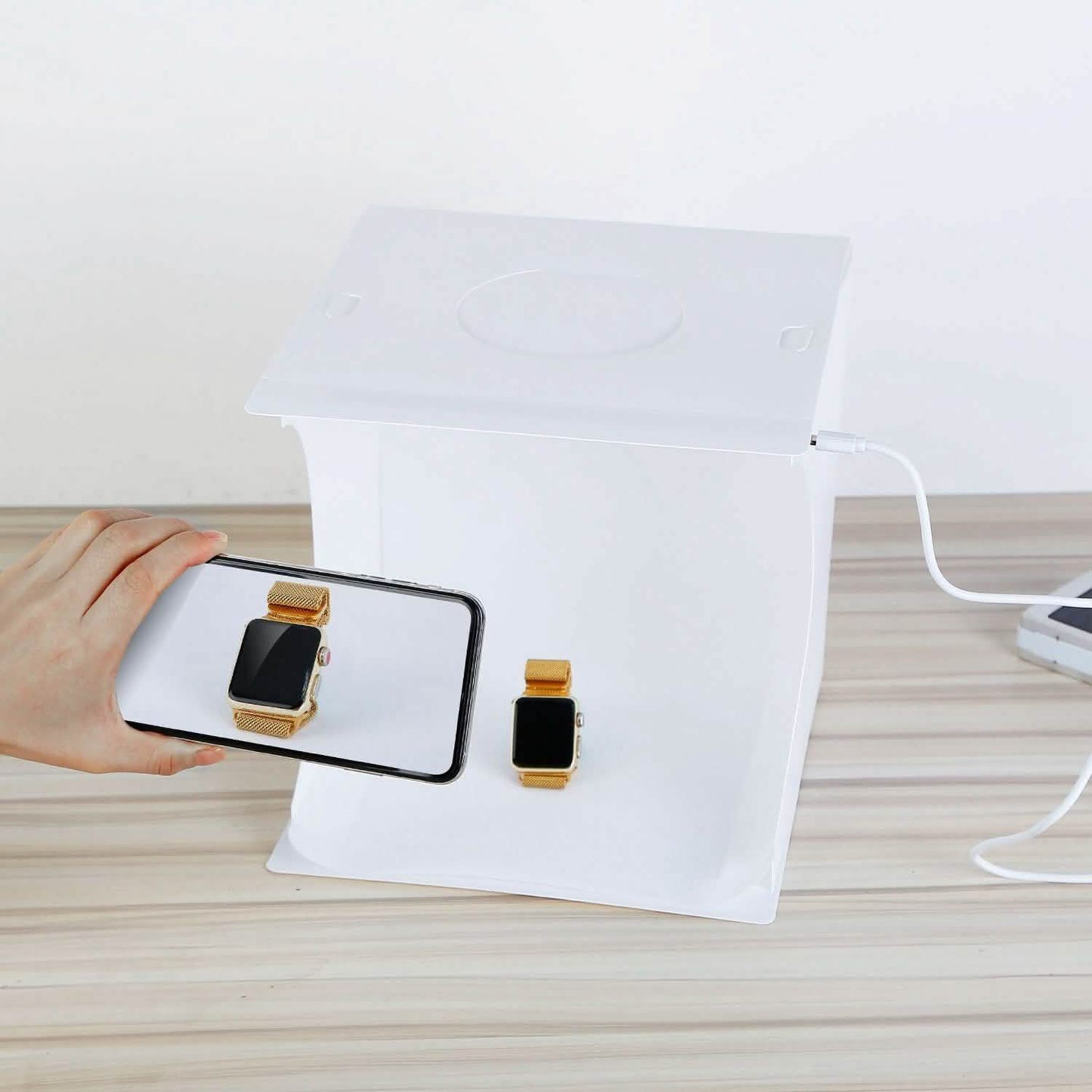 Mini Photo Studio Box Photography with 6 Color Backdrops DailySale