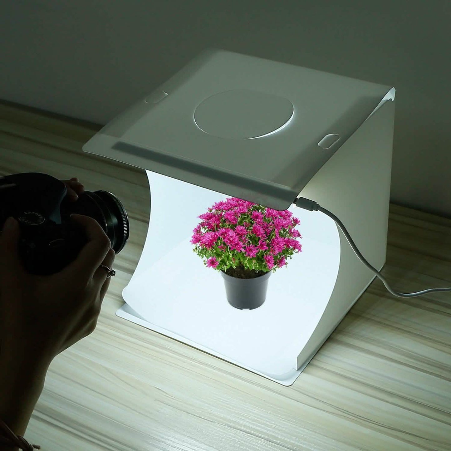 Mini Photo Studio Box Photography with 6 Color Backdrops DailySale