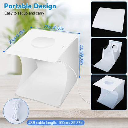 Mini Photo Studio Box Photography with 6 Color Backdrops DailySale