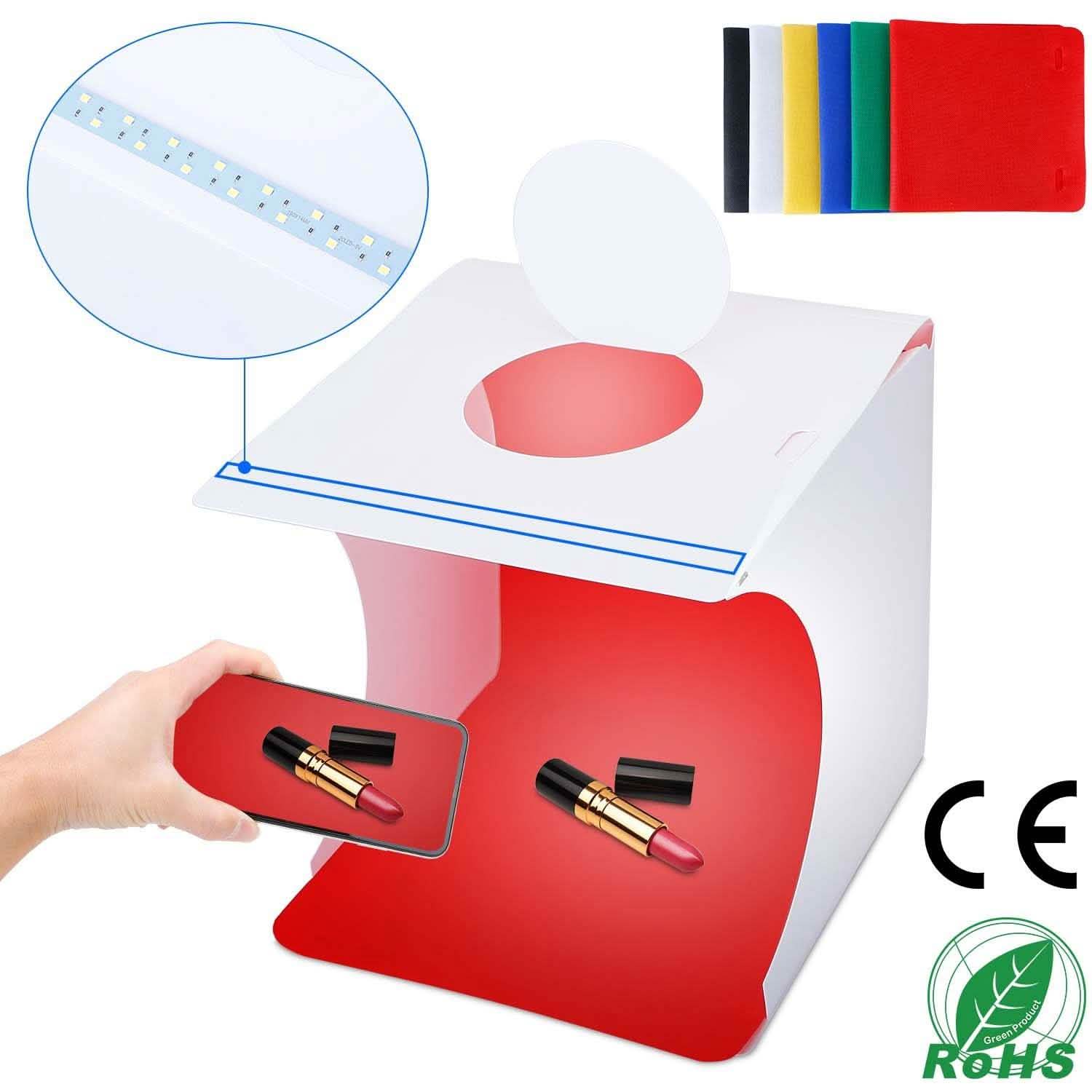 Mini Photo Studio Box Photography with 6 Color Backdrops DailySale