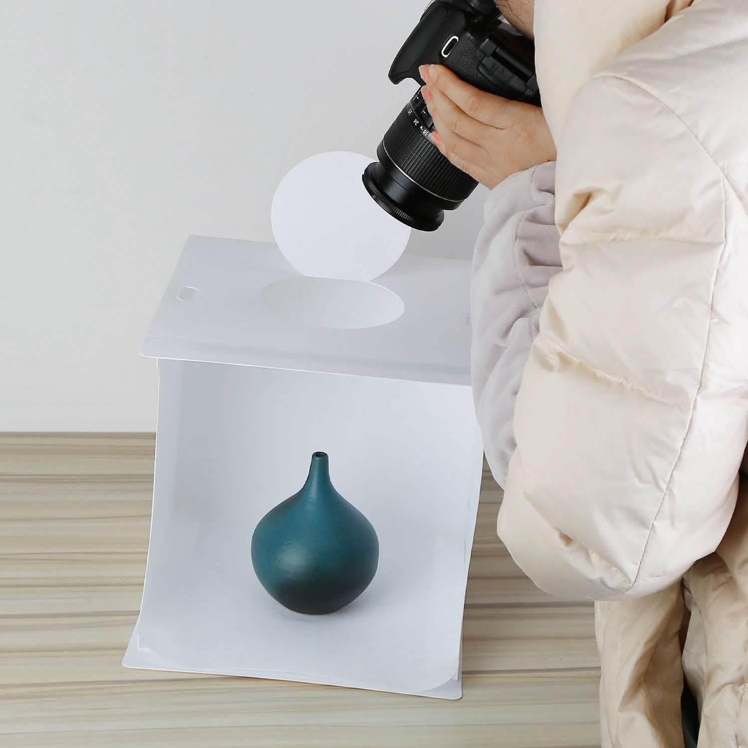 Mini Photo Studio Box Photography with 6 Color Backdrops DailySale