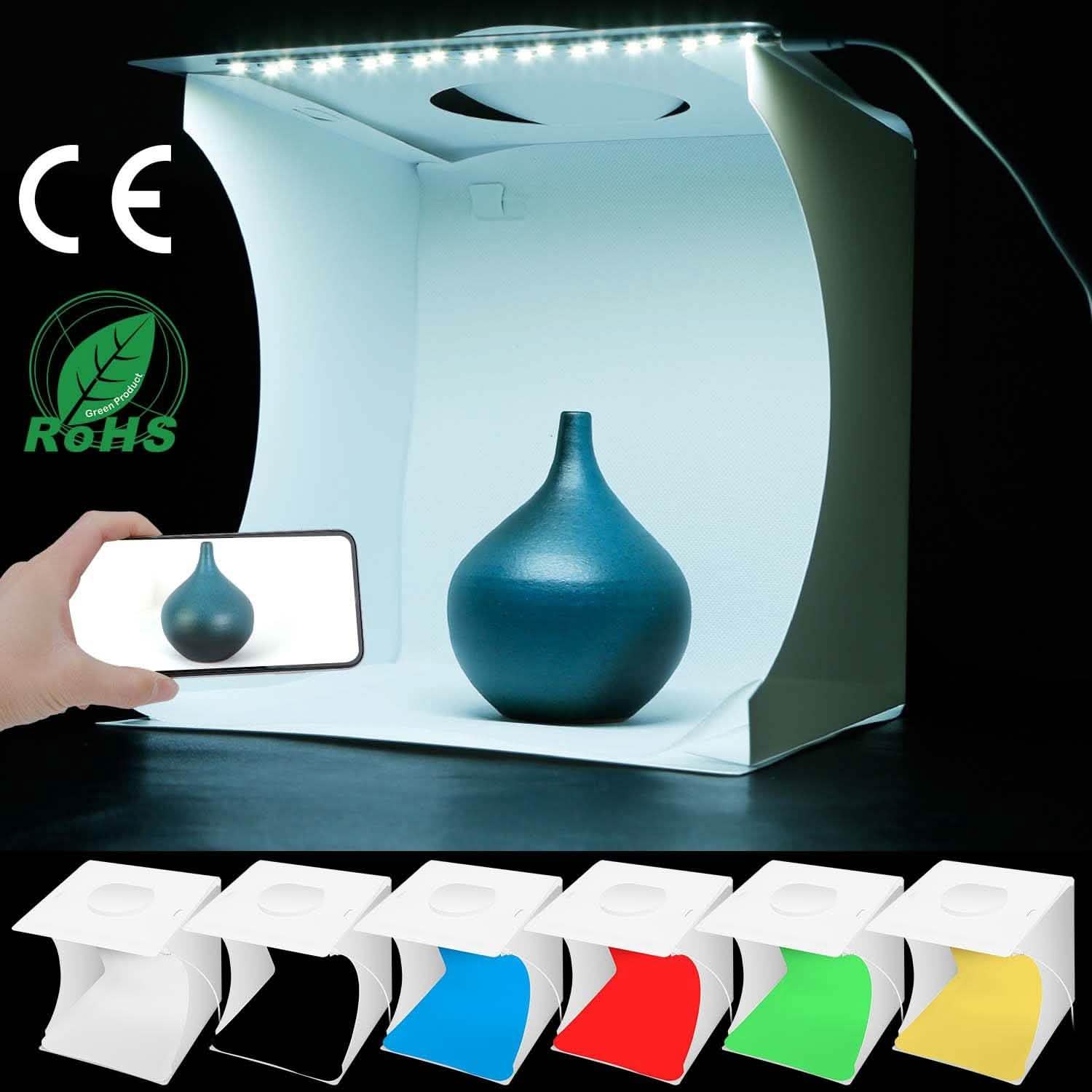 Mini Photo Studio Box Photography with 6 Color Backdrops DailySale