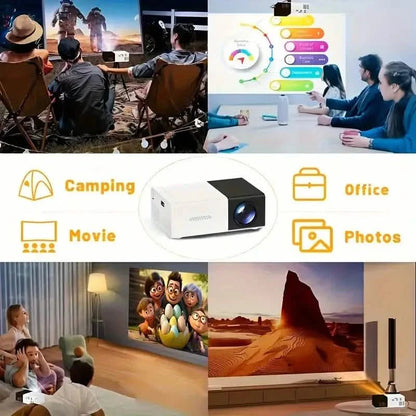 Mini Portable High-Definition Movie Projector Bright 3000+ Lumen HD LED Light Source With USB DailySale