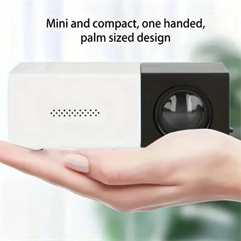 Mini Portable High-Definition Movie Projector Bright 3000+ Lumen HD LED Light Source With USB DailySale