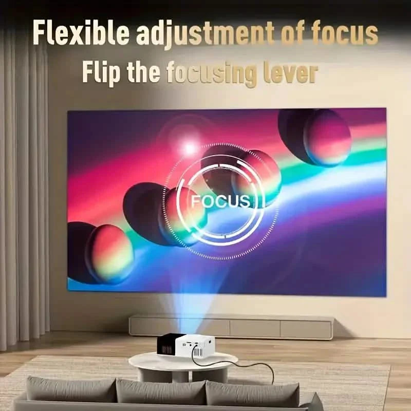 Mini Portable High-Definition Movie Projector Bright 3000+ Lumen HD LED Light Source With USB DailySale