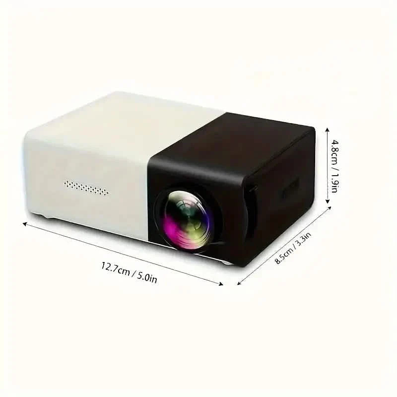 Mini Portable High-Definition Movie Projector Bright 3000+ Lumen HD LED Light Source With USB DailySale