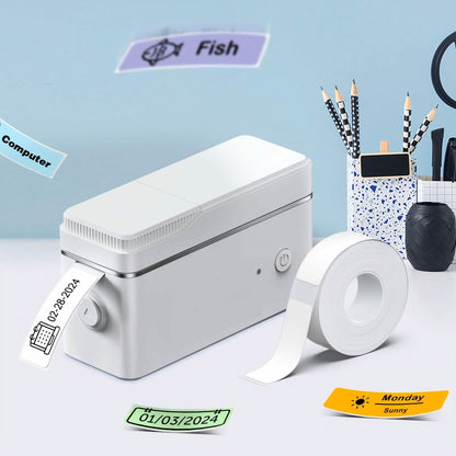 Mini Portable Label Maker Machine with Thermal Printer DailySale