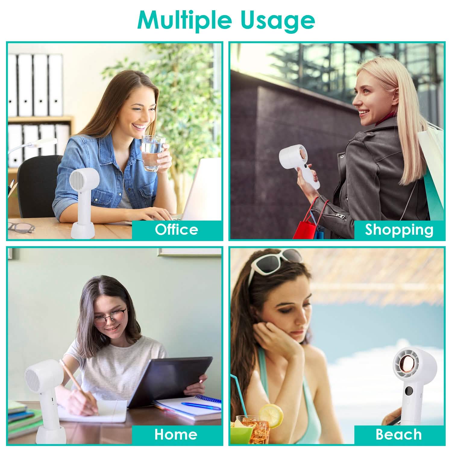 Mini Portable USB Rechargeable Handheld Cooling Fan DailySale