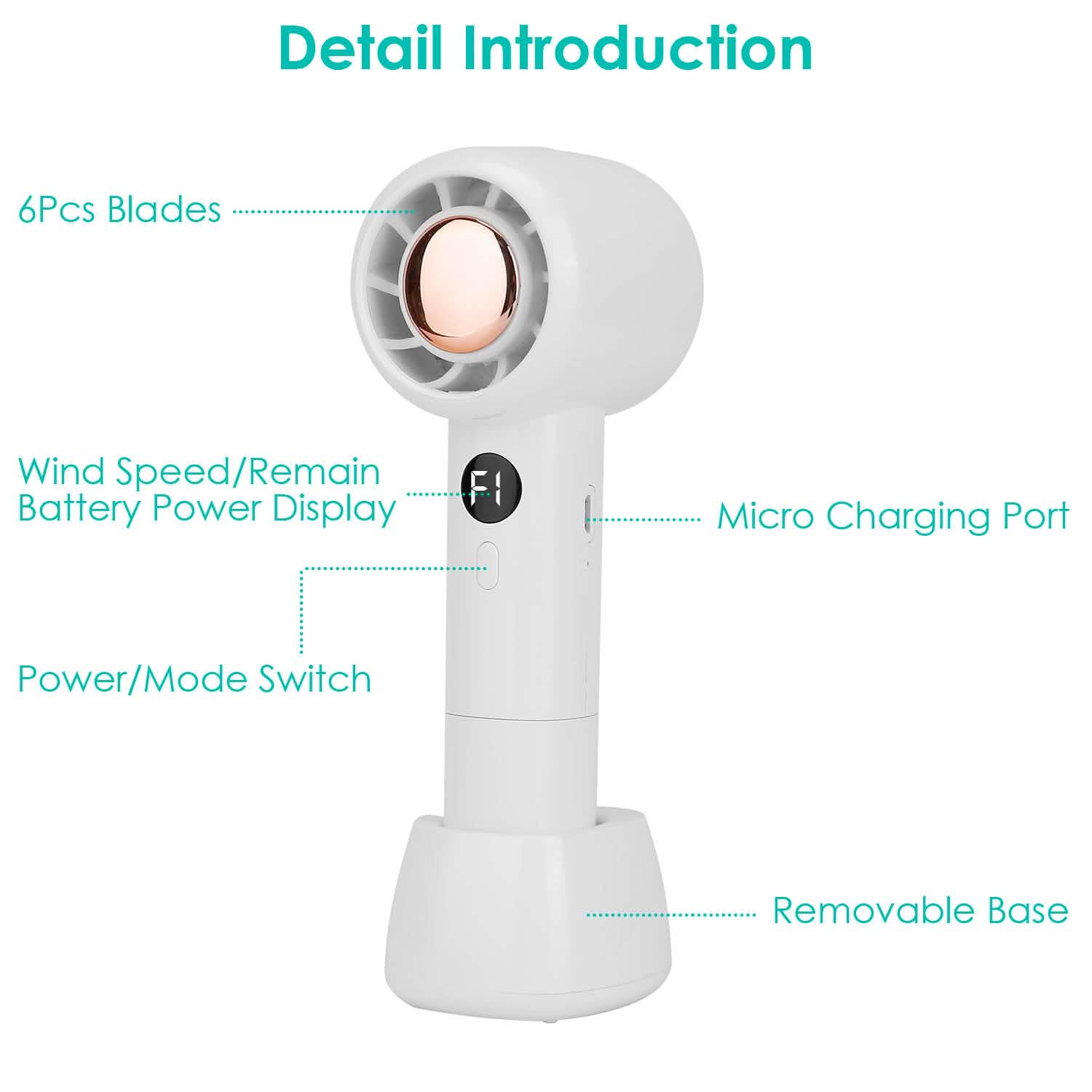 Mini Portable USB Rechargeable Handheld Cooling Fan DailySale