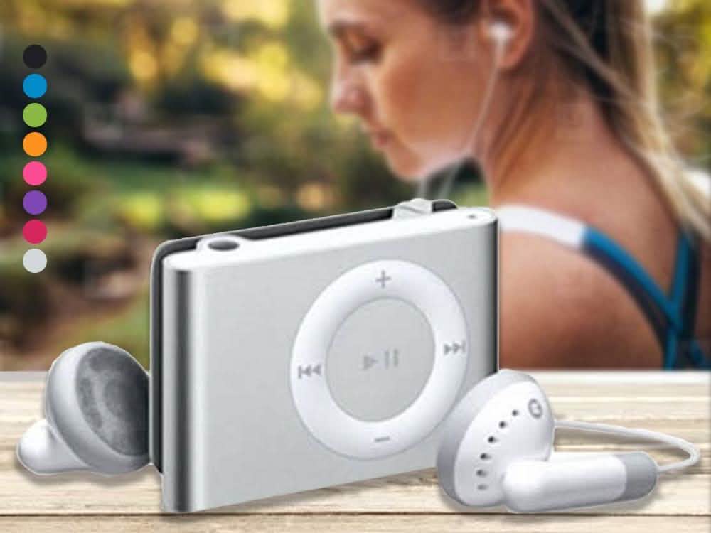 Mini Shuffling MP3 Player with USB Cable and Headphones DailySale