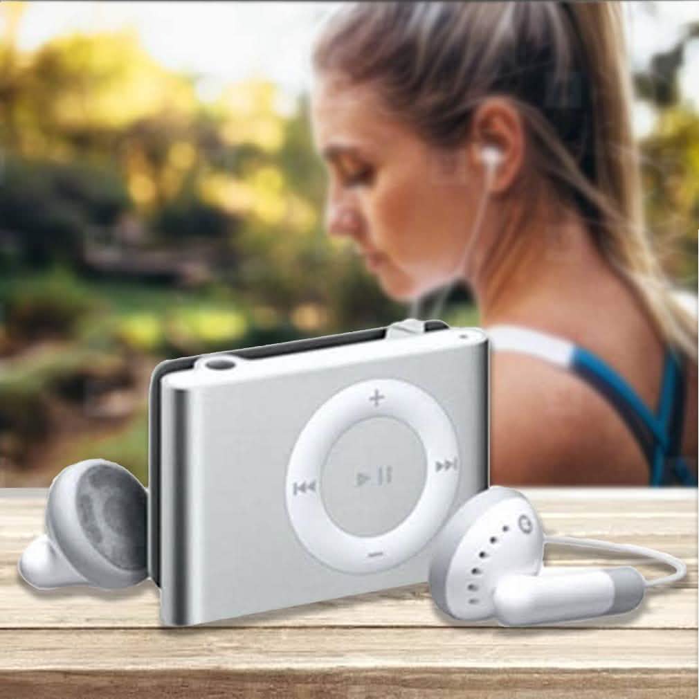 Mini Shuffling MP3 Player with USB Cable and Headphones DailySale