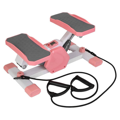 Mini Stepper Stair Stepper with Resistance Bands Quiet Workout with Digital Timer DailySale