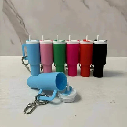 Mini Water Bottle Keychain - Street Style, Plastic Material DailySale