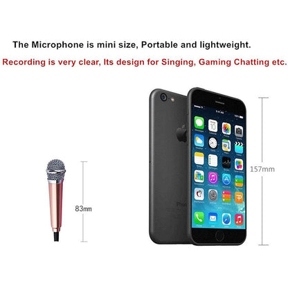 Miniature Metal Microphone for Karaoke with 3.5 mm Universal Cable DailySale