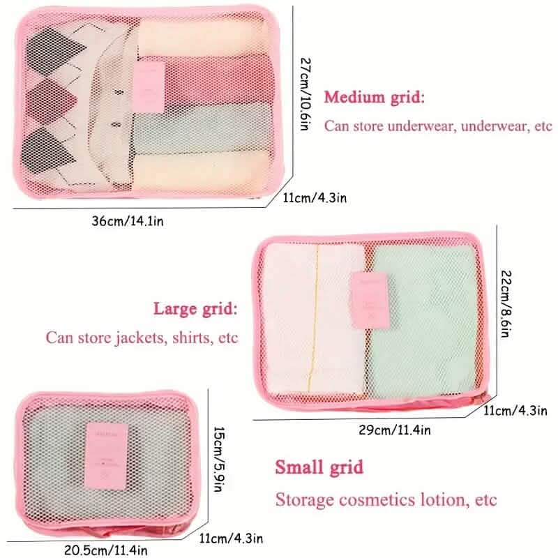 Minimalist Solid Color Versatile Luggage Bag Set DailySale