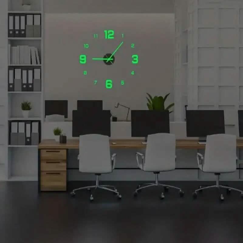 Minimally Quiet Digital Wall Clock DailySale