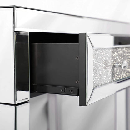 Mirror Desk Dresser with 2 Drawers DailySale
