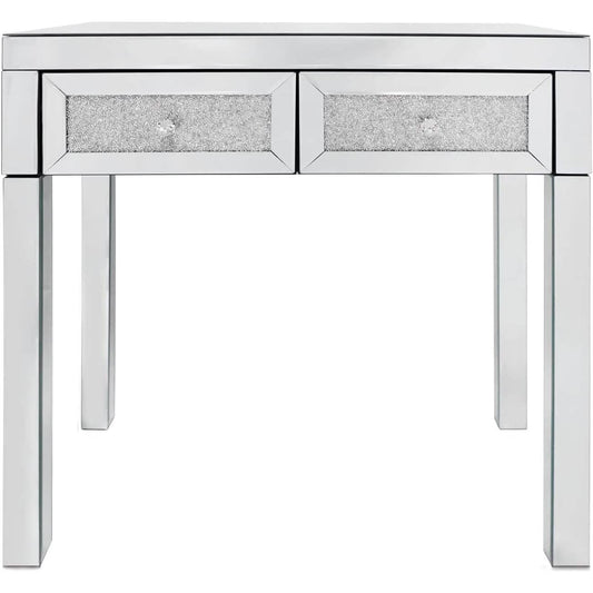 Mirror Desk Dresser with 2 Drawers DailySale