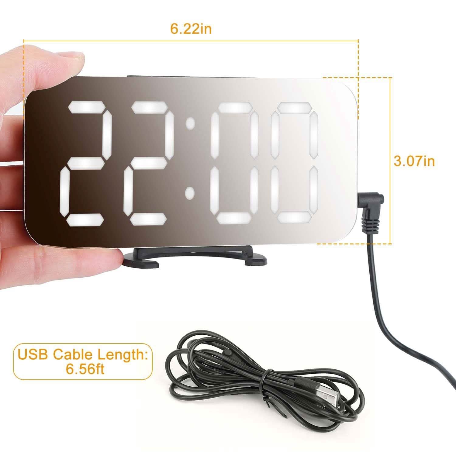 Mirror LED Electronic Alarm Clock DailySale