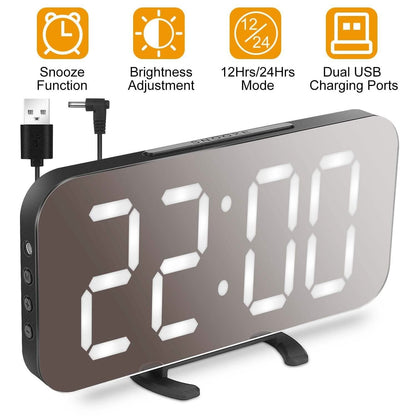 Mirror LED Electronic Alarm Clock DailySale