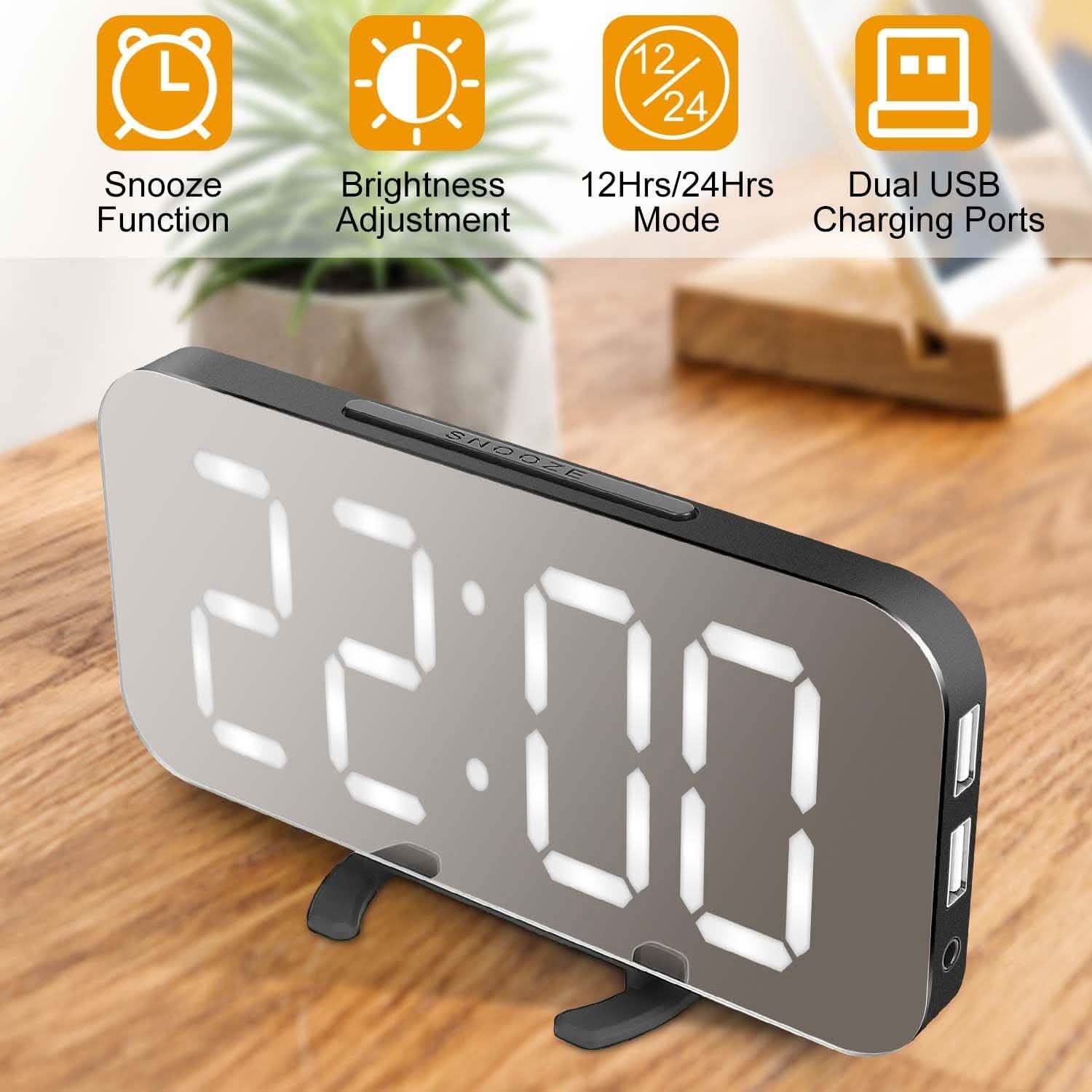 Mirror LED Electronic Alarm Clock DailySale