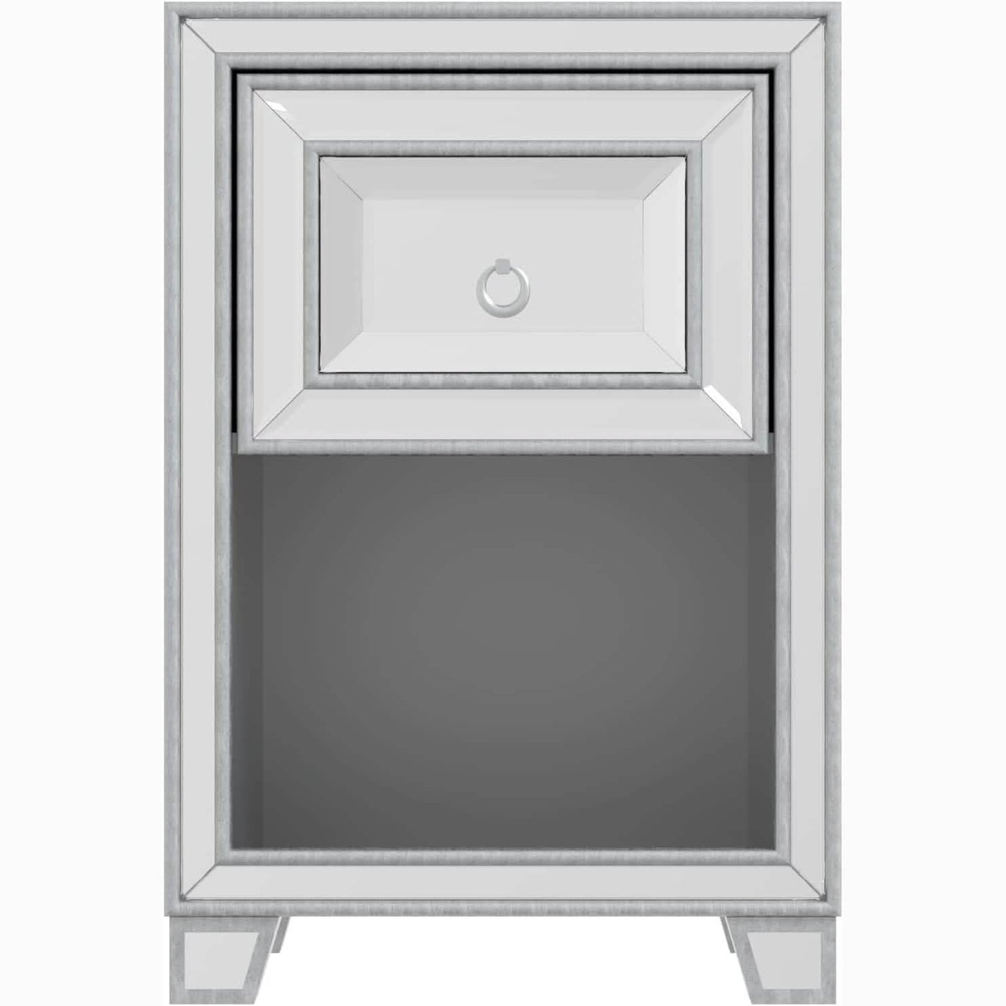 Mirrored Accent Bedside Coffee Table DailySale