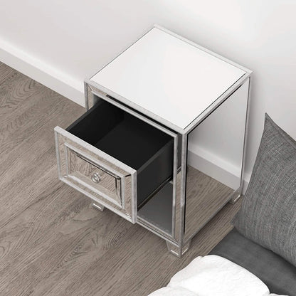 Mirrored Accent Bedside Coffee Table DailySale