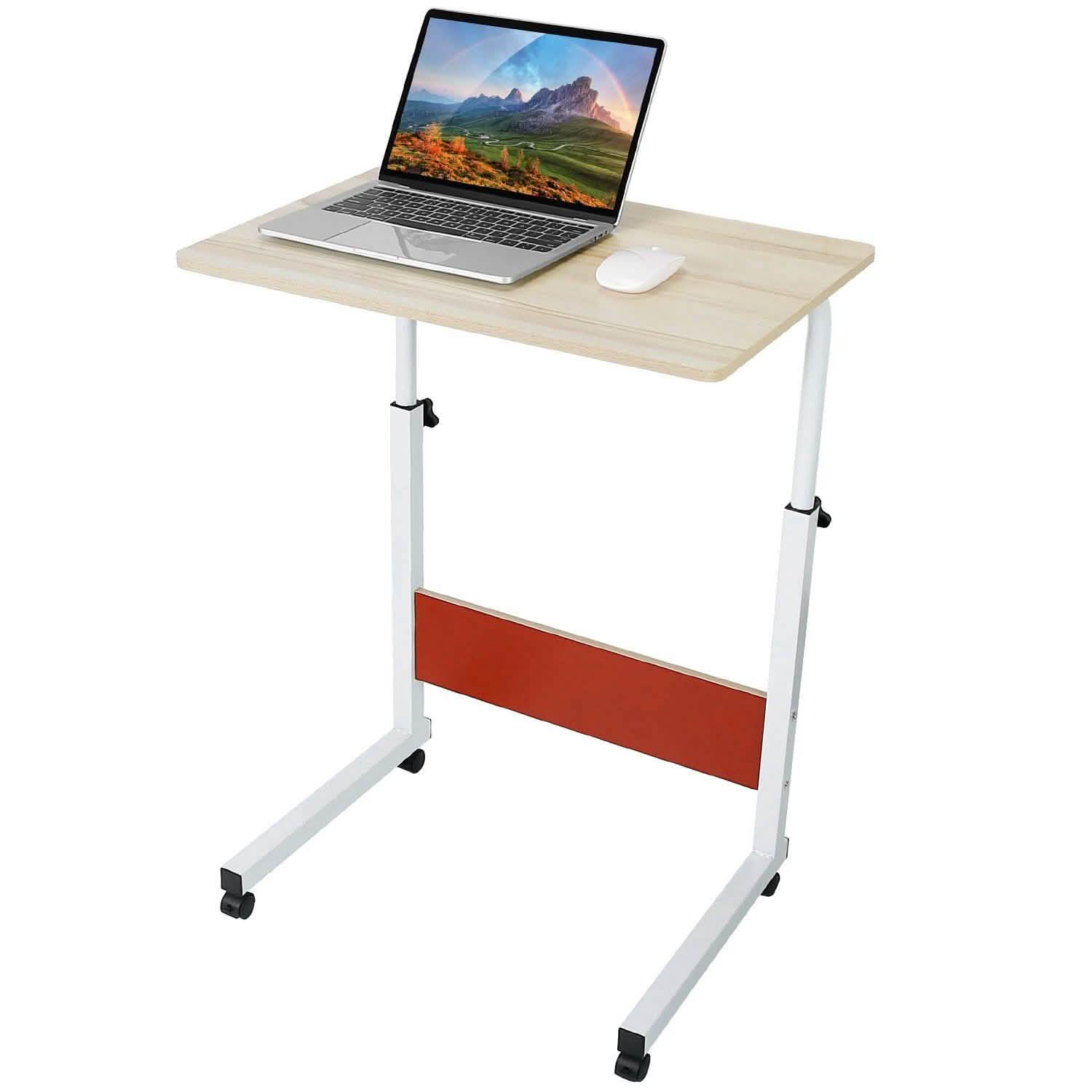 Mobile Laptop Desk Height Adjustable Rolling Wheels DailySale