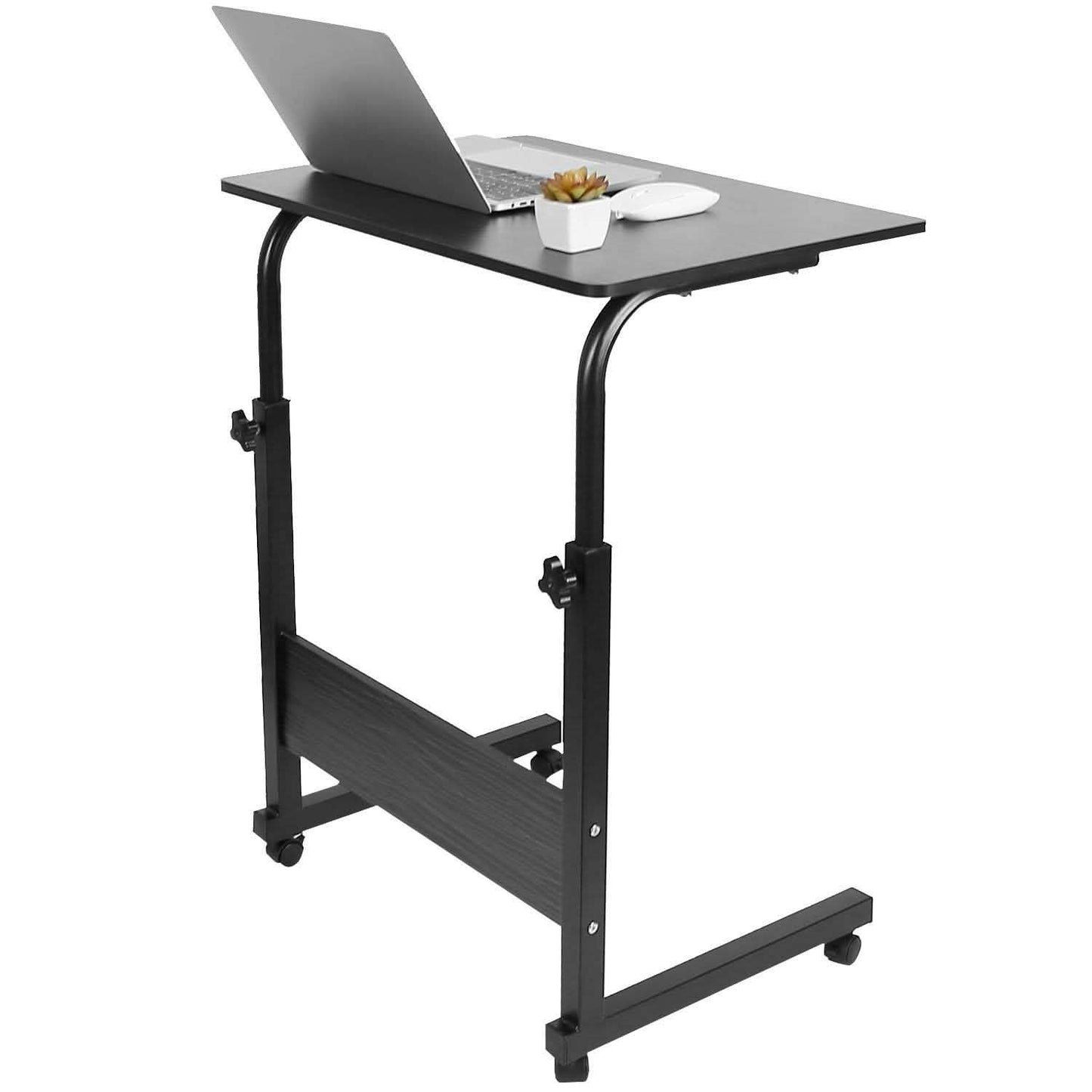 Mobile Laptop Desk Height Adjustable Rolling Wheels DailySale