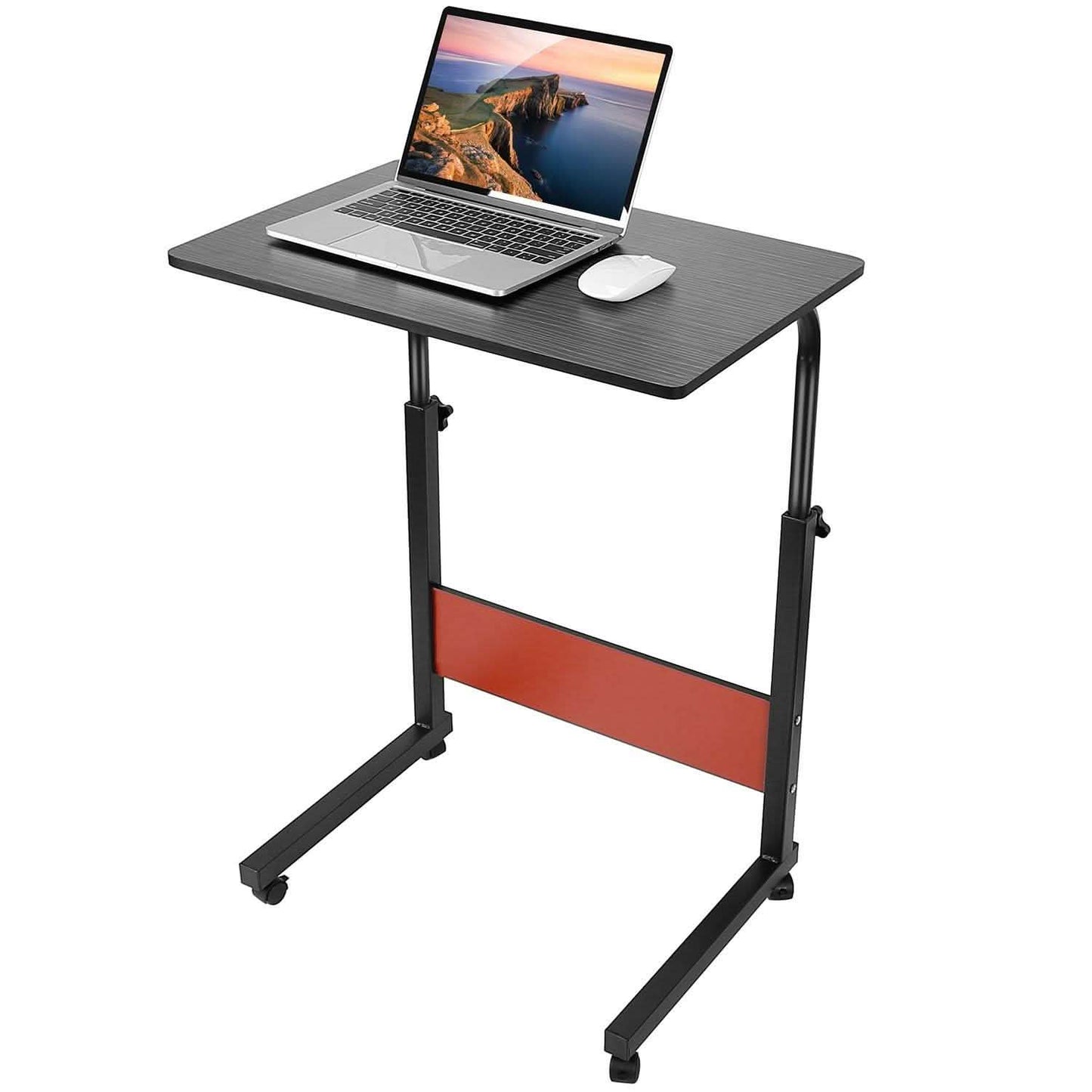 Mobile Laptop Desk Height Adjustable Rolling Wheels DailySale