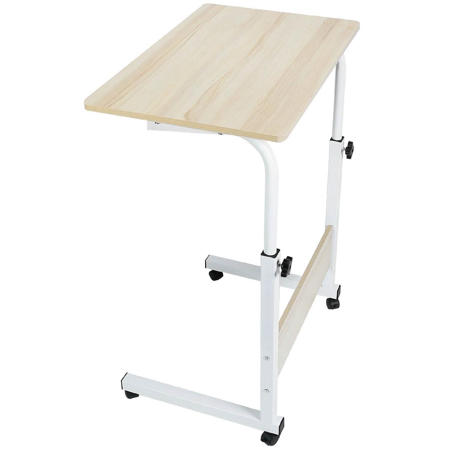 Mobile Laptop Desk Height Adjustable Rolling Wheels DailySale