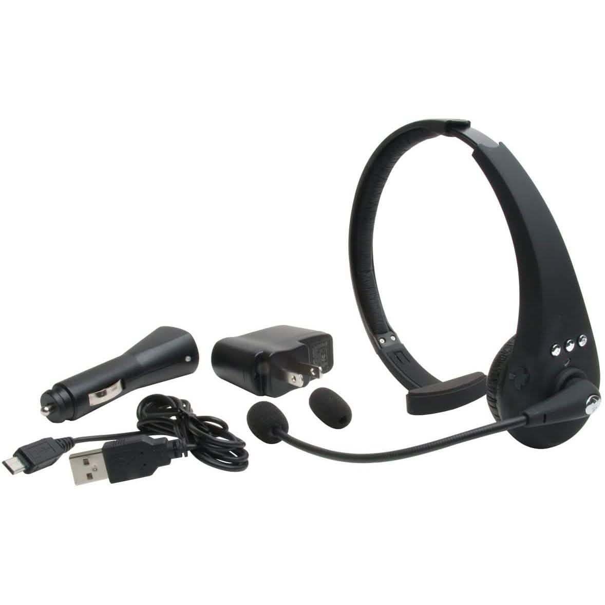 Mobile Spec MSCBTOHNCR Bluetooth Cellular Headset with Silencer RX and Recorder DailySale