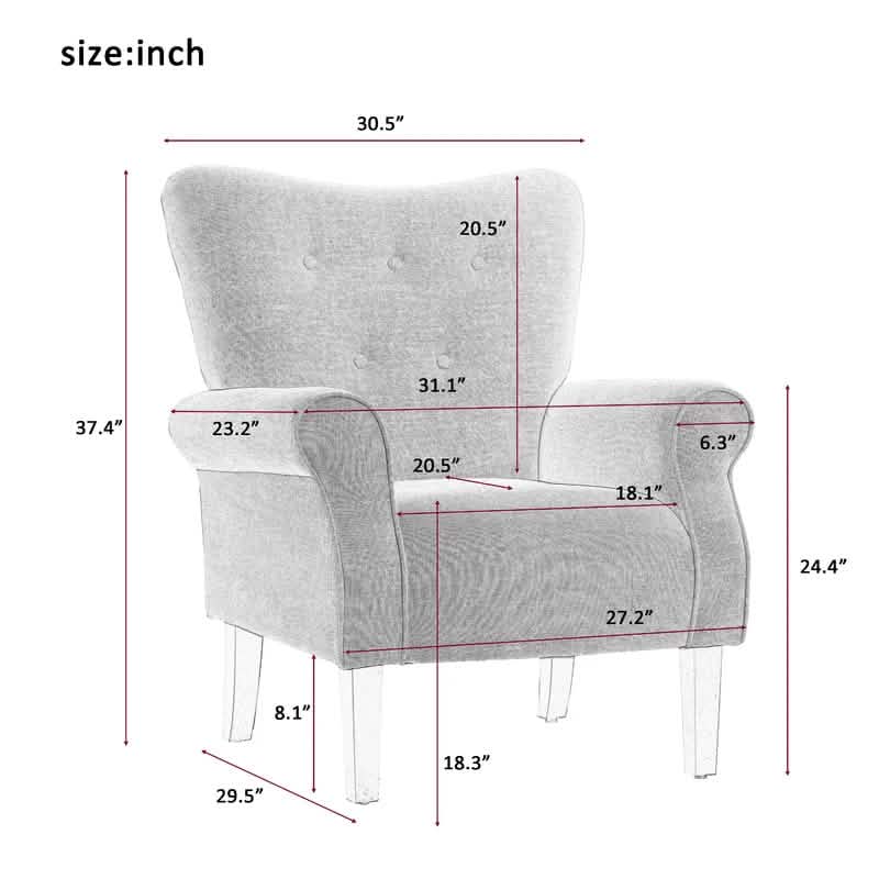 Modern Accent Chair Armchair DailySale