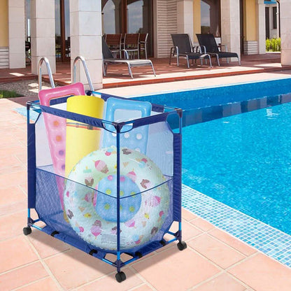 Modern Blue Pool Storage Bin DailySale