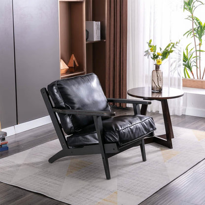 Modern Faux Leather Accent Chair DailySale