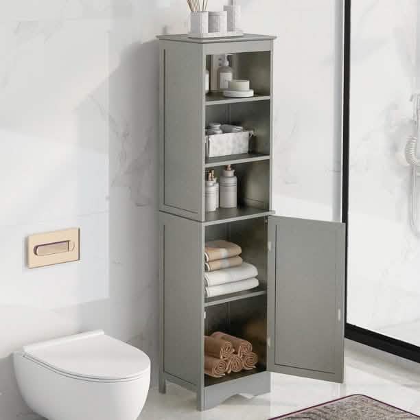 Modern Freestanding Tall Bathroom Locker DailySale