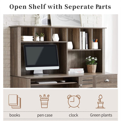 Modern Home Office Desk- 59" Computer Desk Table DailySale