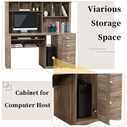 Modern Home Office Desk- 59" Computer Desk Table DailySale