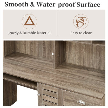 Modern Home Office Desk- 59" Computer Desk Table DailySale