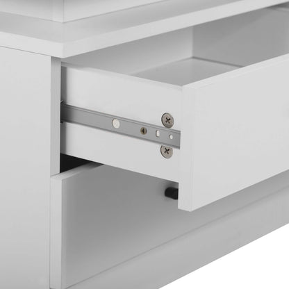 Modern Night Stand with LED Lights and Charging Station DailySale