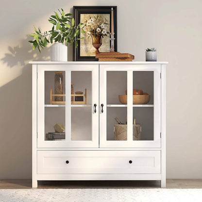 Modern Storage Cabinet with Metal Handles DailySale
