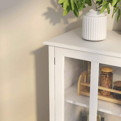 Modern Storage Cabinet with Metal Handles DailySale