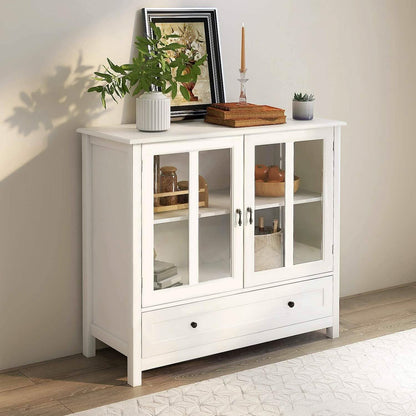 Modern Storage Cabinet with Metal Handles DailySale