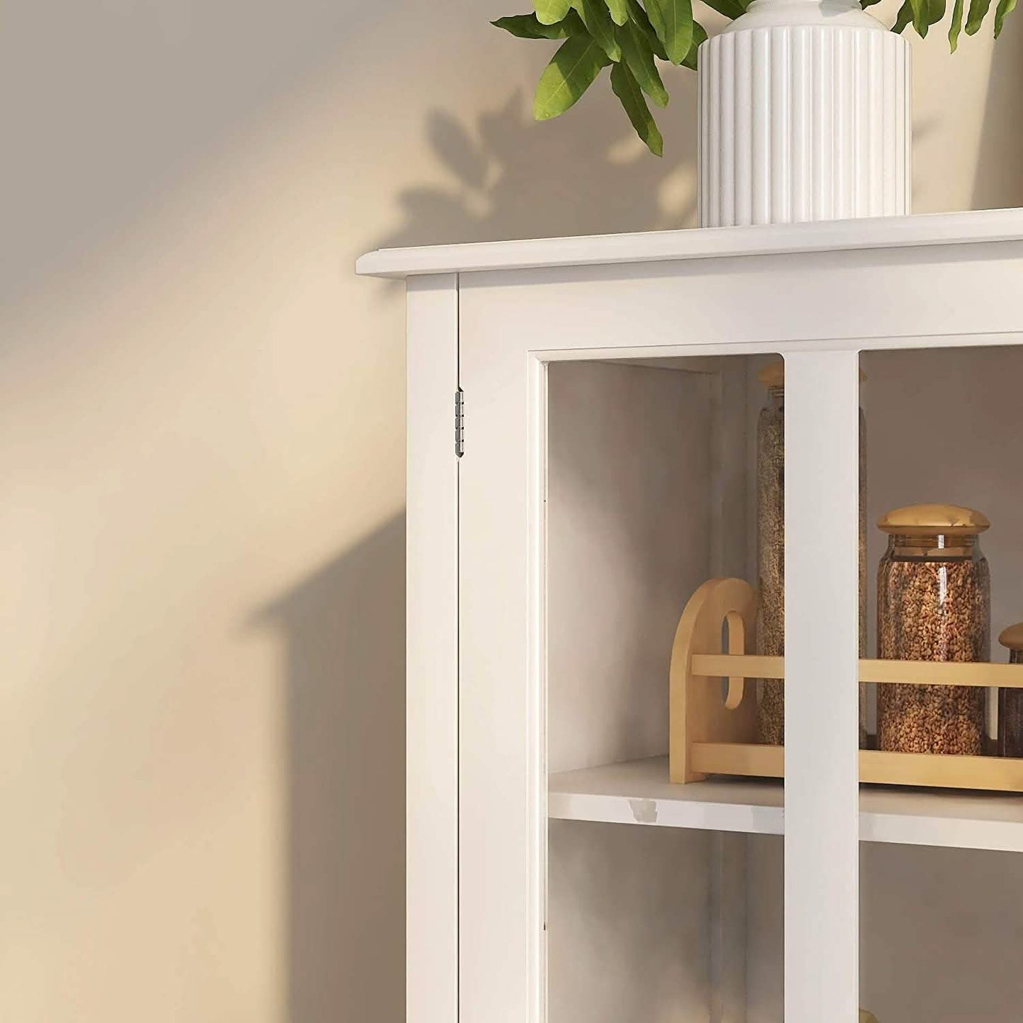 Modern Storage Cabinet with Metal Handles DailySale