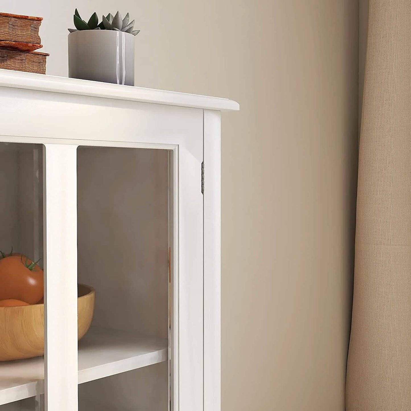 Modern Storage Cabinet with Metal Handles DailySale