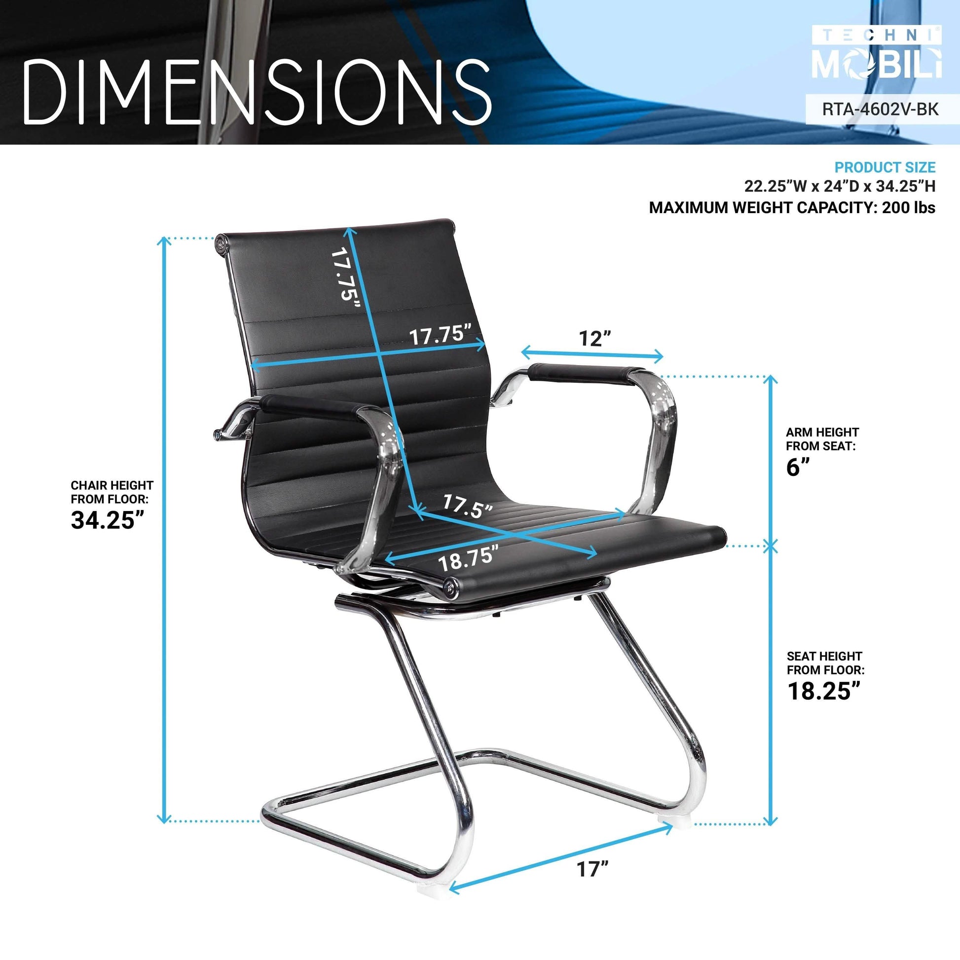 Modern Visitor Office Chair DailySale