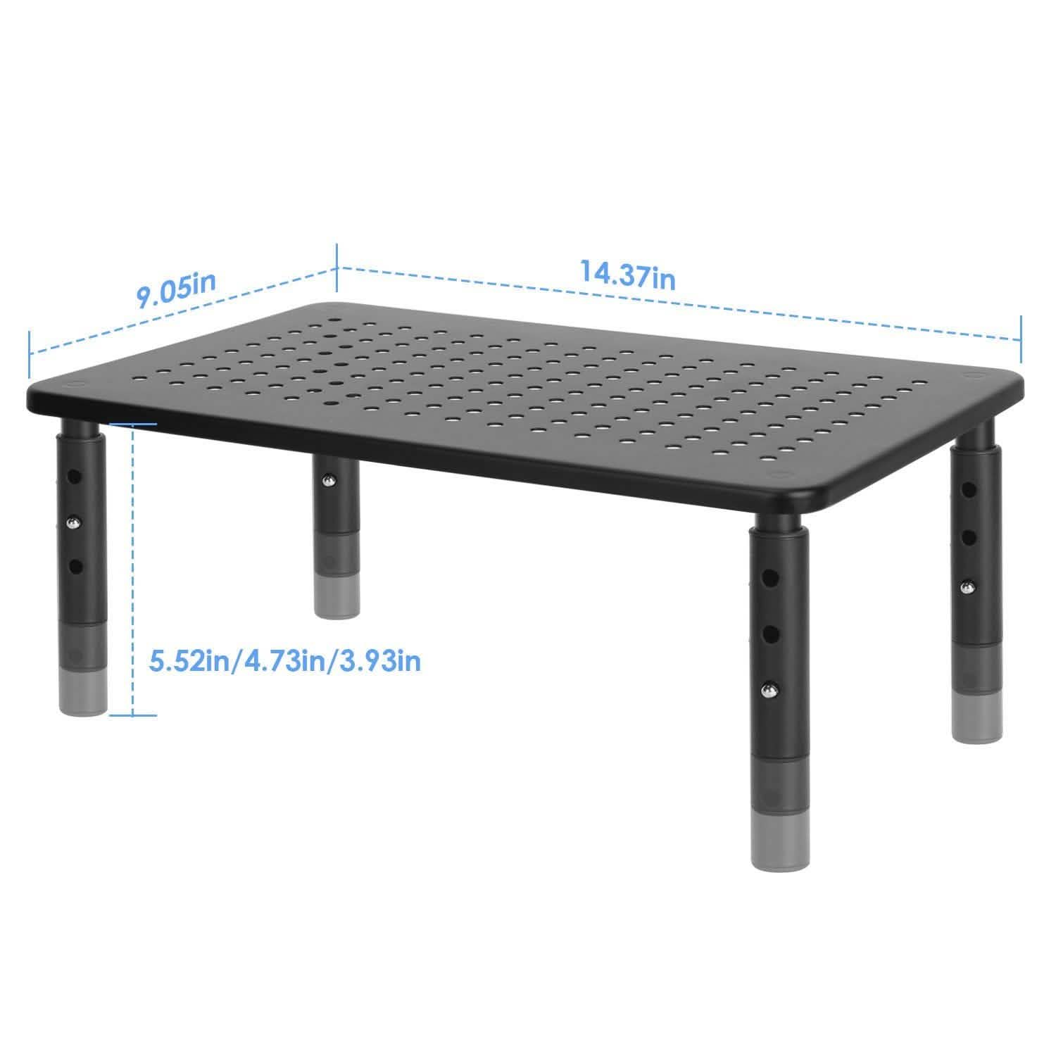 Monitor Stand Riser 3 Height Adjustable Desk DailySale